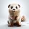 Charming Cartoon Ferret: Hyper-realistic Oil Style Illustration