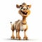 Charming Cartoonish Camel Stock Photo With Unreal Engine 5 Style