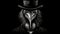 Charming Chiaroscuro: A Hyper-detailed Vulture In Top Hat