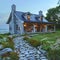 Charming Coastal Cottage with Stone Path to the Beach