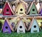 Charming Colorful Wooden Birdhouses