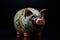 Charming Cute piggy bank. Generate Ai