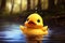 Charming Cute rubber duck. Generate Ai