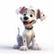 Charming Dalmatian Smiling In Disney Animation Style