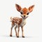 Charming Deer Baby 3d Model For Animated Cartoon Videos