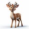 Charming Disney 3d Deer Character With Exaggerated Facial Expressions