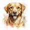 Charming Doggy Portrait on a White Canvas