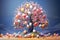 Charming Easter egg tree adorned with