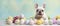 A charming French Bulldog puppy amongst a pastel palette of Easter eggs, a picture of playful innocence.