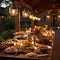 Charming Hideaway: A Reception Buffet in an Intimate Cottage Setting