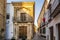 Charming historic street of Carmona, Andalusia, Spain