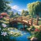 Charming Japanese Garden Bridge