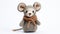 Charming Knitted Mouse Toy With Scarf - Lilia Alvarado Collection