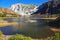 Charming lake Ellery in nationa park Yosemite.