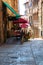 Charming little tight narrow streets of Volterra town