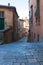 Charming little tight narrow streets of Volterra town