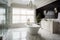 Charming Minimalist Bathroom: White & Beige Tones, Clean Lines, and Elegant Fixtures