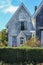 Charming old weather worn wooden cottages with Victorian bric-a-brac on Cape Cod