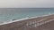 Charming Panorama of empty sprimg beach