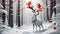 Charming Paper Reindeer, Generative AI