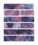 Charming purple and blue stripes, abstract illustration of hand-drawn watercolor painting