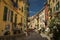 Charming Riomaggiore fishing village with colorful buildings