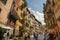 Charming Riomaggiore fishing village with colorful buildings