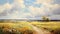 Charming Rural Path Painting With Idyllic Coastal Views