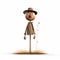 Charming Scarecrow Illustration In Cinema4d Style