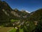 Charming scenic view to the highest mountain in Austria, Grossglockner.