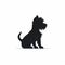 Charming Scottish Terrier Dog Silhouette Cartoon Illustrations