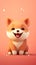 Charming Shiba Inu: A Playful Illustration