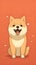 Charming Shiba Inu: A Playful Illustration