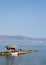 Charming small seaside resort of Agia Marina, Hania, Crete Portrait view of bay