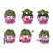 A charming soldier pink sugar candy cartoon picture bring a gun machine