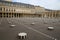 The charming square of Domaine National du Palais-Royal and the Columns of Buren at the Palais-Royalin Paris