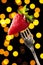 Charming Strawberry on a Silver Fork