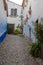 Charming streets of old town Obidos in Portugal