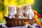 Charming Sweet Kitties Having Fun Together. AI Generative