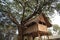 Charming treehouse made of bamboo