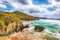 Charming view of beach Portu Cauli in Masua