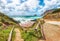 Charming view of beach Portu Cauli in Masua with Pan di Zucchero at background