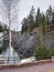 Charming views of nature, Karelia, Ruskeala Mountain Park, northern landscape, large stones, beautiful lake, large pond, rocks