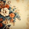 Charming vintage wallpaper patterns offer a quirky backdrop with text space