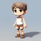Charming Voxel Art: Old Pixel Artist Creates Realistic Anime Character With Strong Facial Expression
