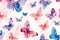Charming watercolor butterflies that bring a feeling of lightness and joy. Generative AI