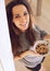 Charming Woman with a Healthy Bowl of Cereal