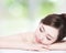 Charming woman Smile enjoy spa