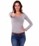 Charming young woman gesturing positive sign