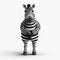 Charming Zebra Animation: A Delightful 3d Illustration
